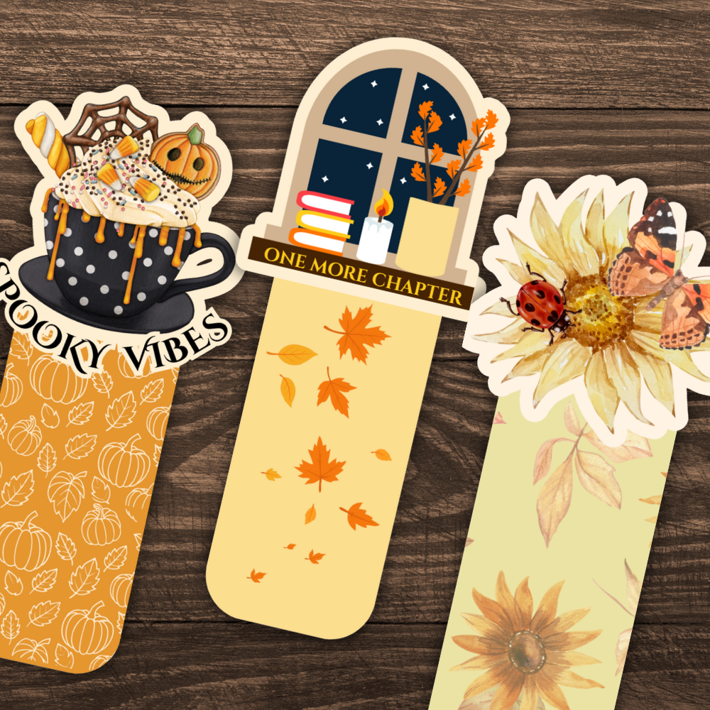 AUTUMN SPARKLING BOOKMARKS II