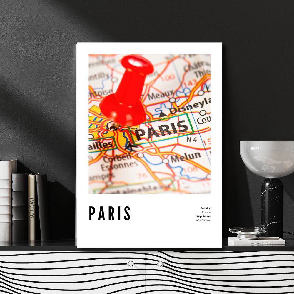 Paris Map Poster