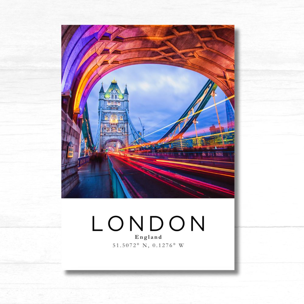 London Coordinates Poster