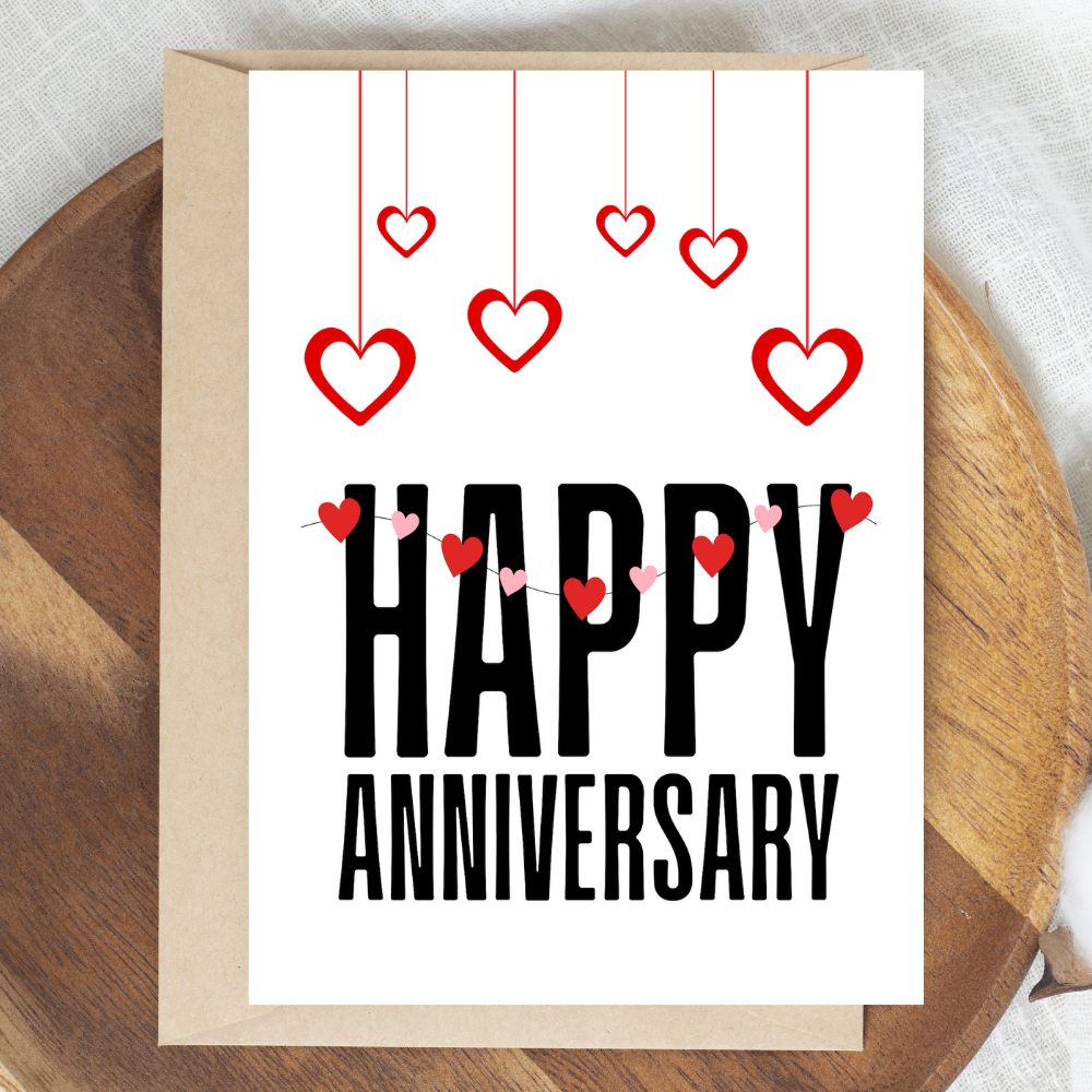 Hearts Anniversary Card