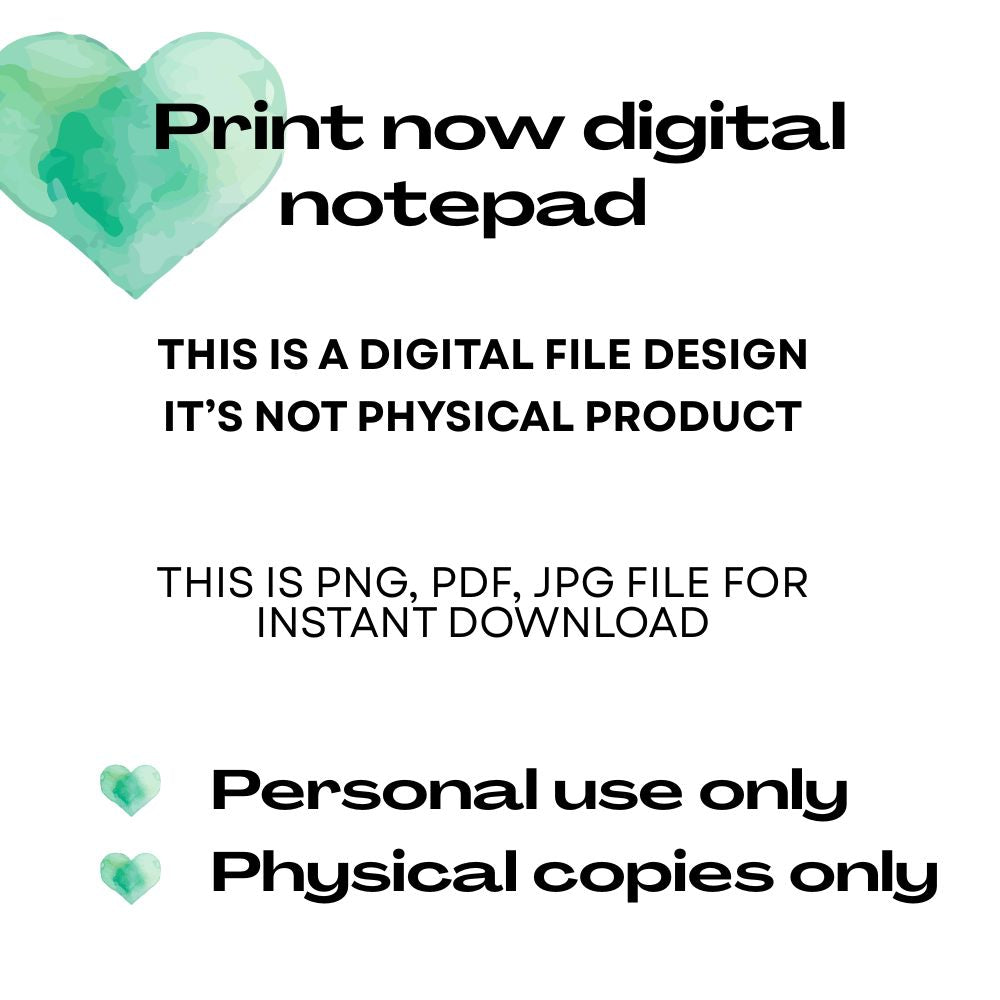 SUCCULENT PLANTS WEEKLY PLANNER DIGITAL FILE
