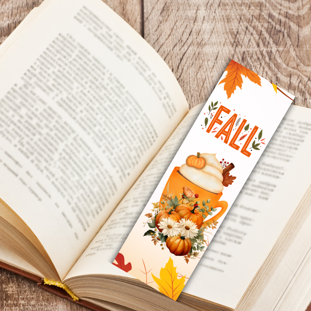 AUTUMN PUMPKIN BOOKMARK SET