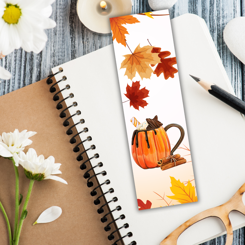 AUTUMN PUMPKIN BOOKMARK SET