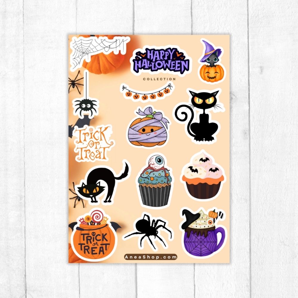 HAPPY HALLOWEEN STICKER SHEET