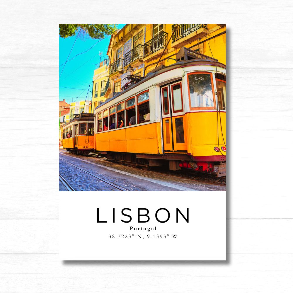 Lisbon Coordinates Poster