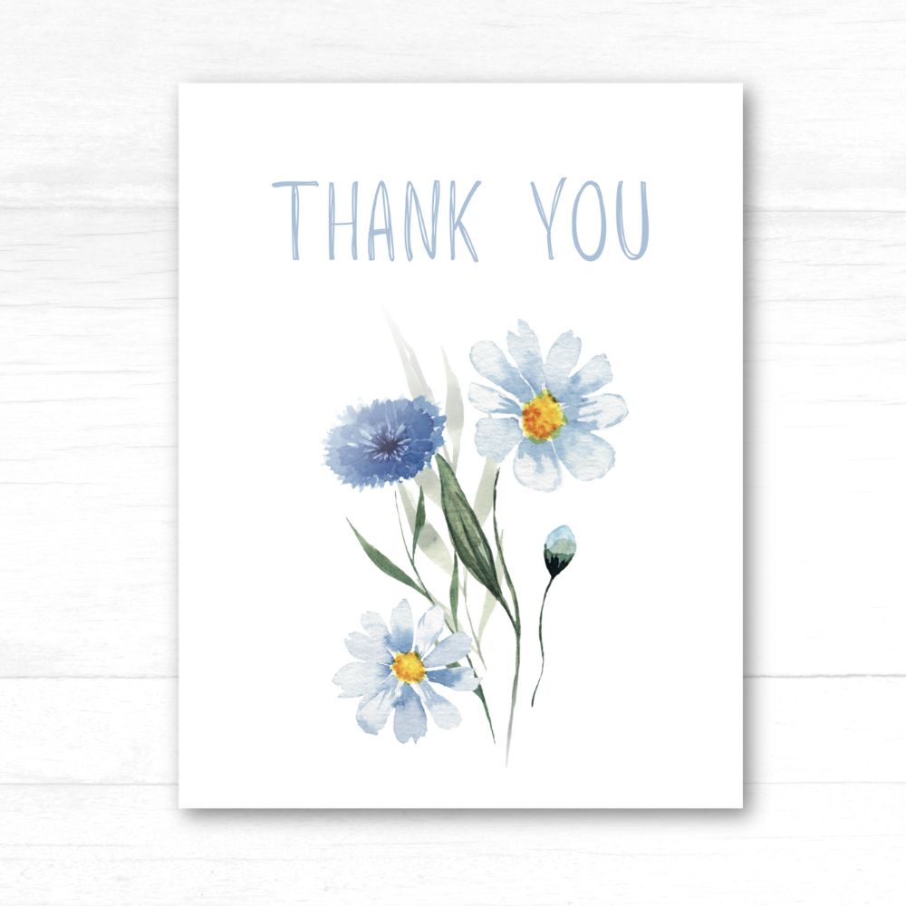 Wild Flowers II Thank You Card