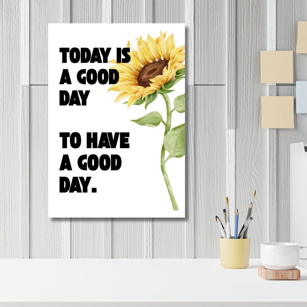 Motivational quote poster wall art print, inspiring home decor with uplifting message by ANEA