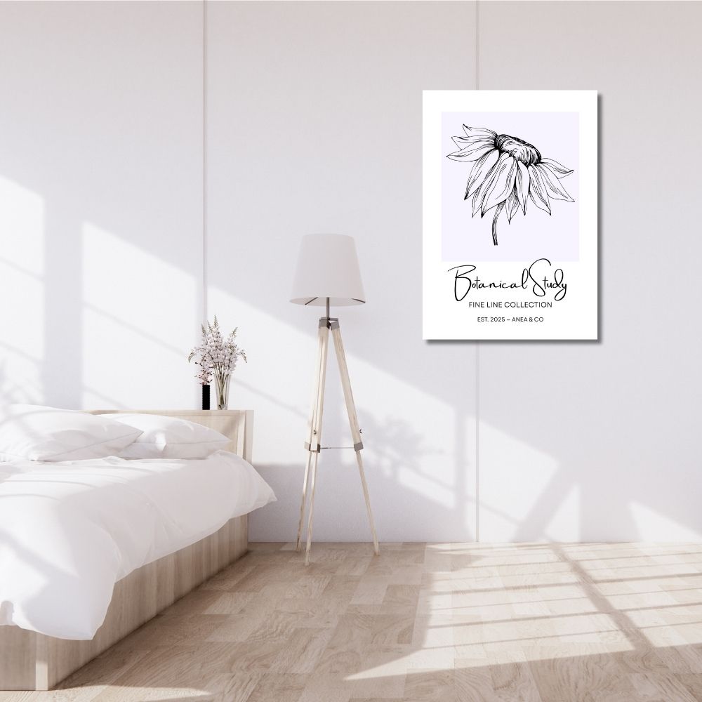 Botanical Study Collection floral poster featuring detailed botanical illustrations by ANEA