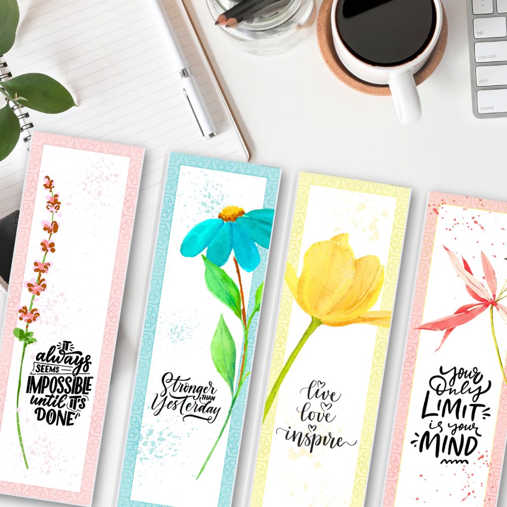 FLOWER QUOTES PRINTABLE BOOKMARKS