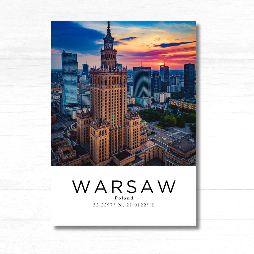 Warsaw Coordinates Poster