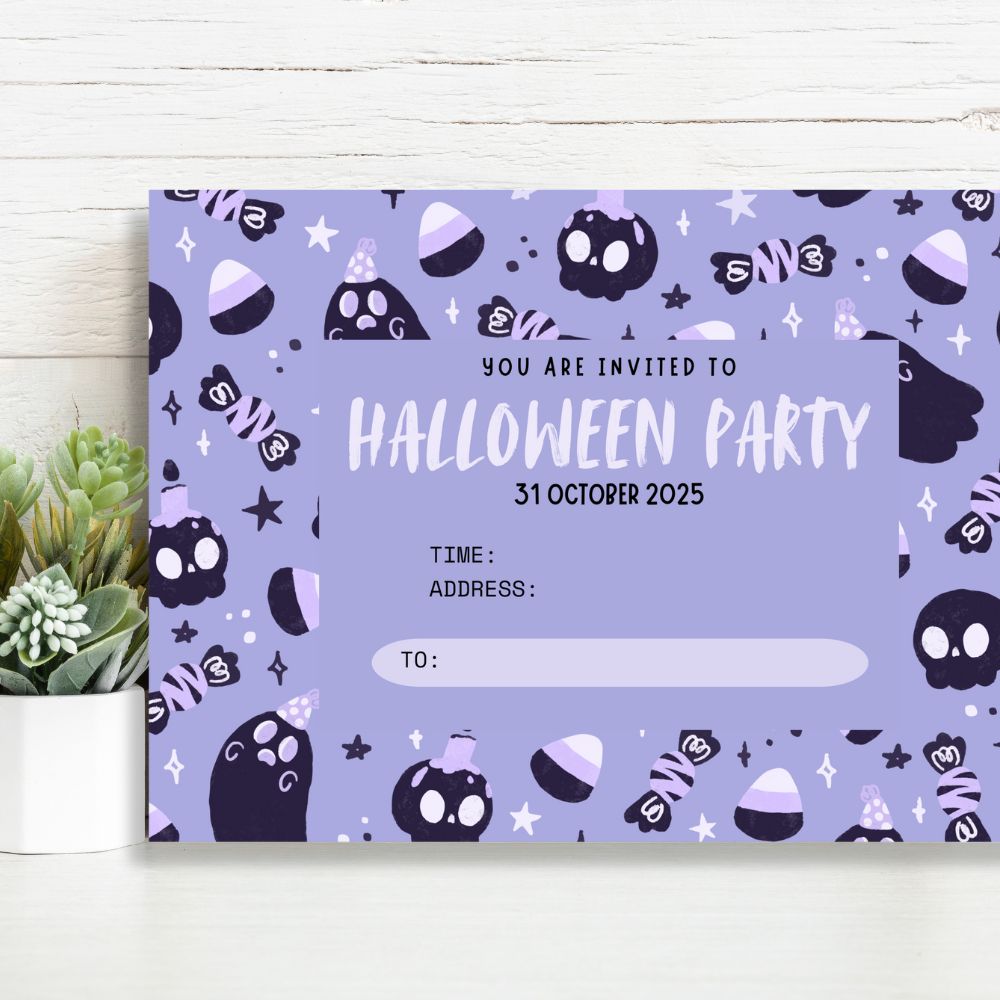 BOO HALLOWEEN PARTY INVITATION