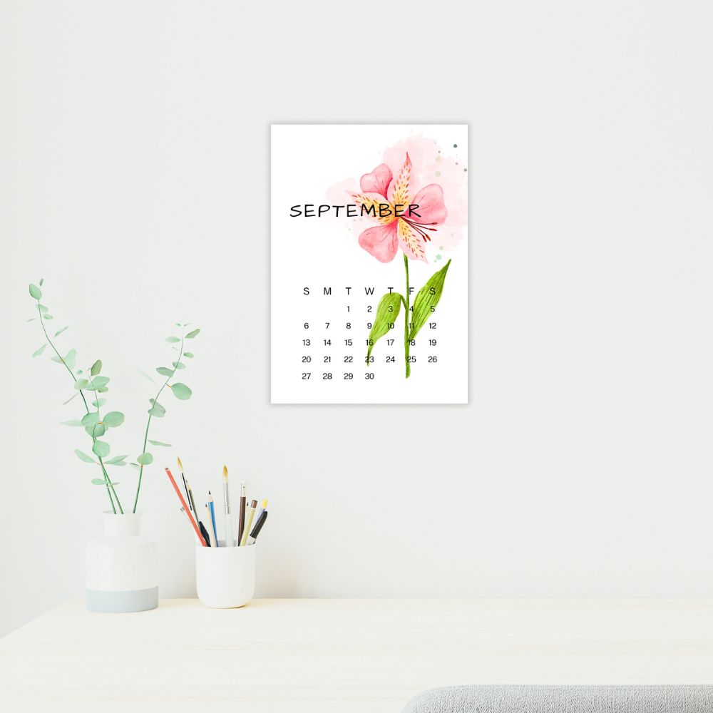 Beautiful Floral Design Wall Calendar 2026