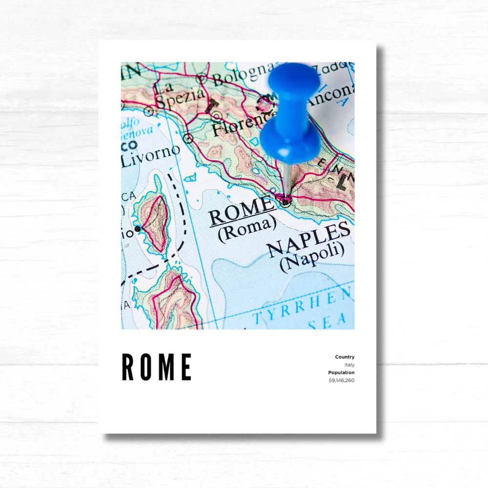 Rome Map Poster