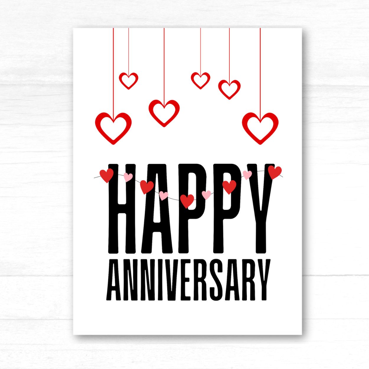 Hearts Anniversary Card