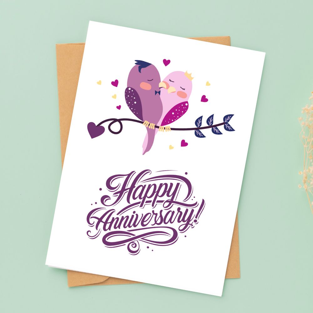 Love Birds II Anniversary Card