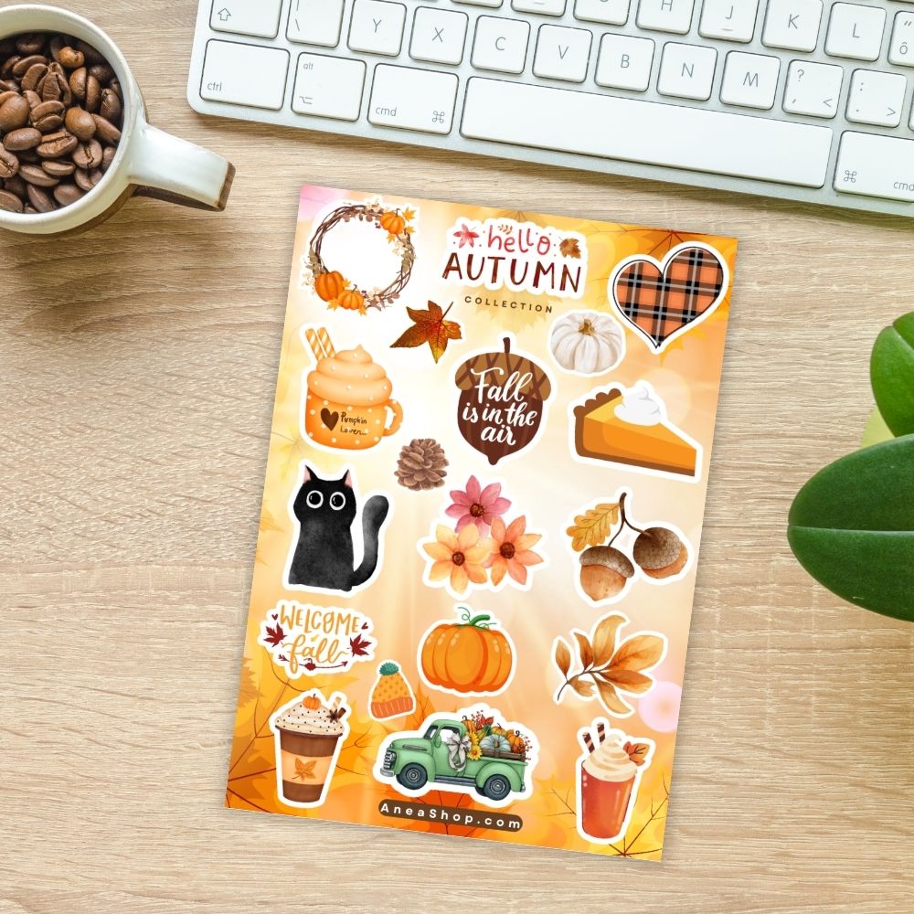 HELLO AUTUMN STICKER SHEET