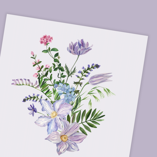 Our Floral Birthday Card bursts with vibrant blooms, delicately illustrated to brighten any day. Perfect for birthdays, thank-yous, or just because, it’s a beautiful keepsake they’ll cherish long after the moment has passed—no watering required.