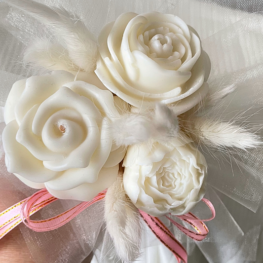 WHITE FLOWERS WAX MELTS MINI BOUQUET