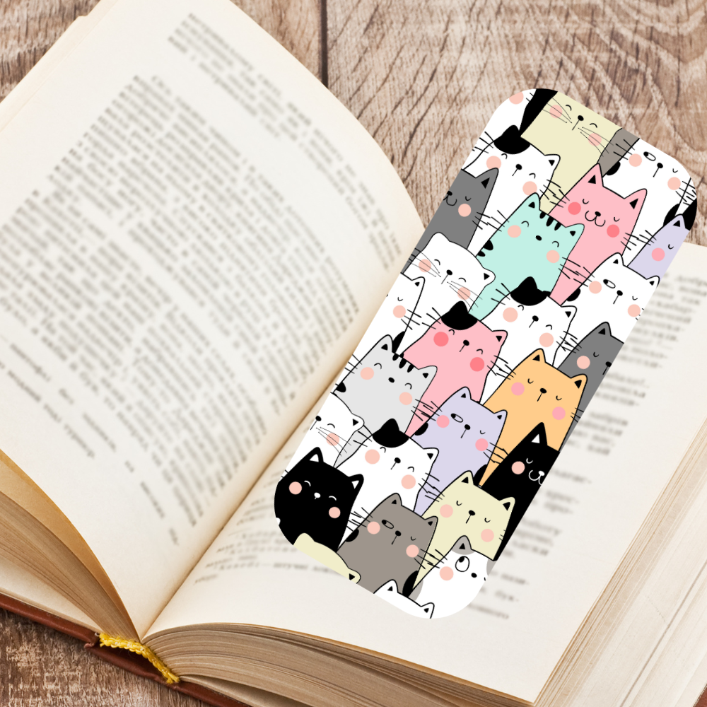 Kawaii Cats Oval Bookmarks