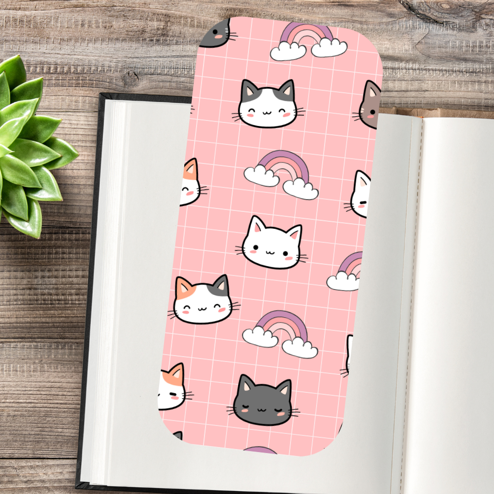 Kawaii Cats Oval Bookmarks