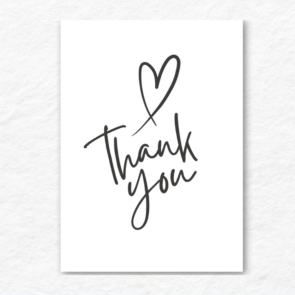 Minimalist II Thank You Card featuring clean, simple design by ANEA. Minimalist II Thank You Card