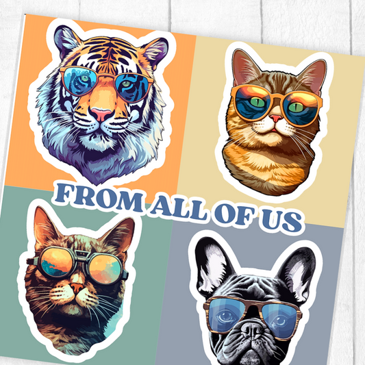 The 3D From All of Us Birthday Card. Funny, hilarious birthday card. Perfect for group celebrations, team appreciation, or family greetings, it’s more than a card—it’s a keepsake that shows just how much you all care