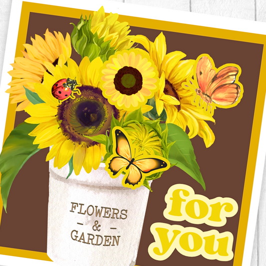 The 3D Sunflowers For You Card unfolds into a radiant display of golden blooms, symbolizing warmth, joy, and appreciation. Perfect for any occasion, it’s a heartfelt way to brighten someone’s day with flowers that never fade.