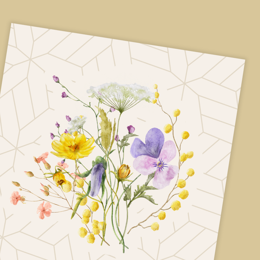 The Floral Birthday, thank you Card bursts with vibrant blooms, delicately illustrated to brighten any day. Perfect for birthdays, thank-yous, or just because, it’s a beautiful keepsake they’ll cherish long after the moment has passed—no watering required.
