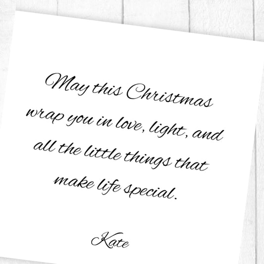 TYPOGRAPHIC CHRISTMAS CARD