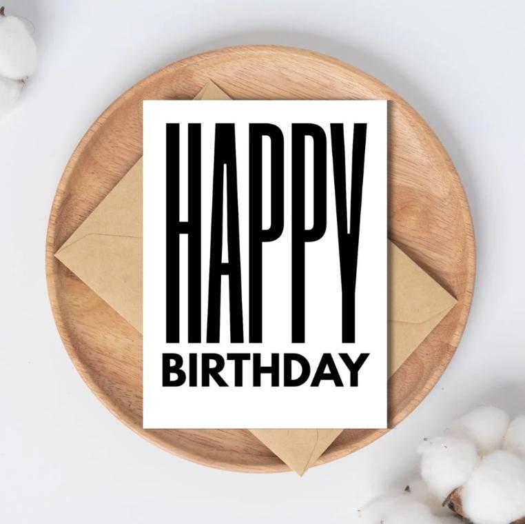 typographic greeting cards