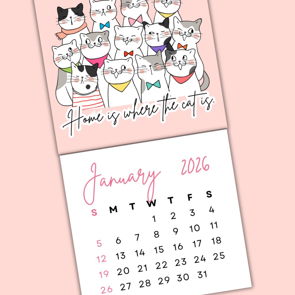CATS II TEAR-OFF CALENDAR 2026