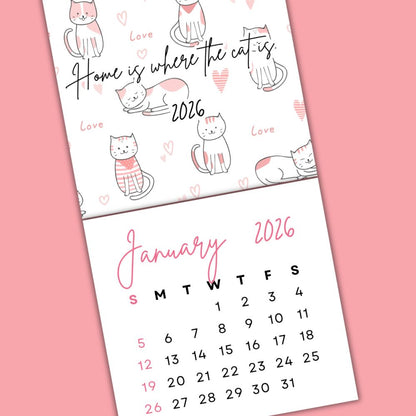 CATS TEAR-OFF CALENDAR 2026