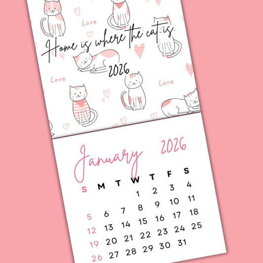 CATS TEAR-OFF CALENDAR 2026