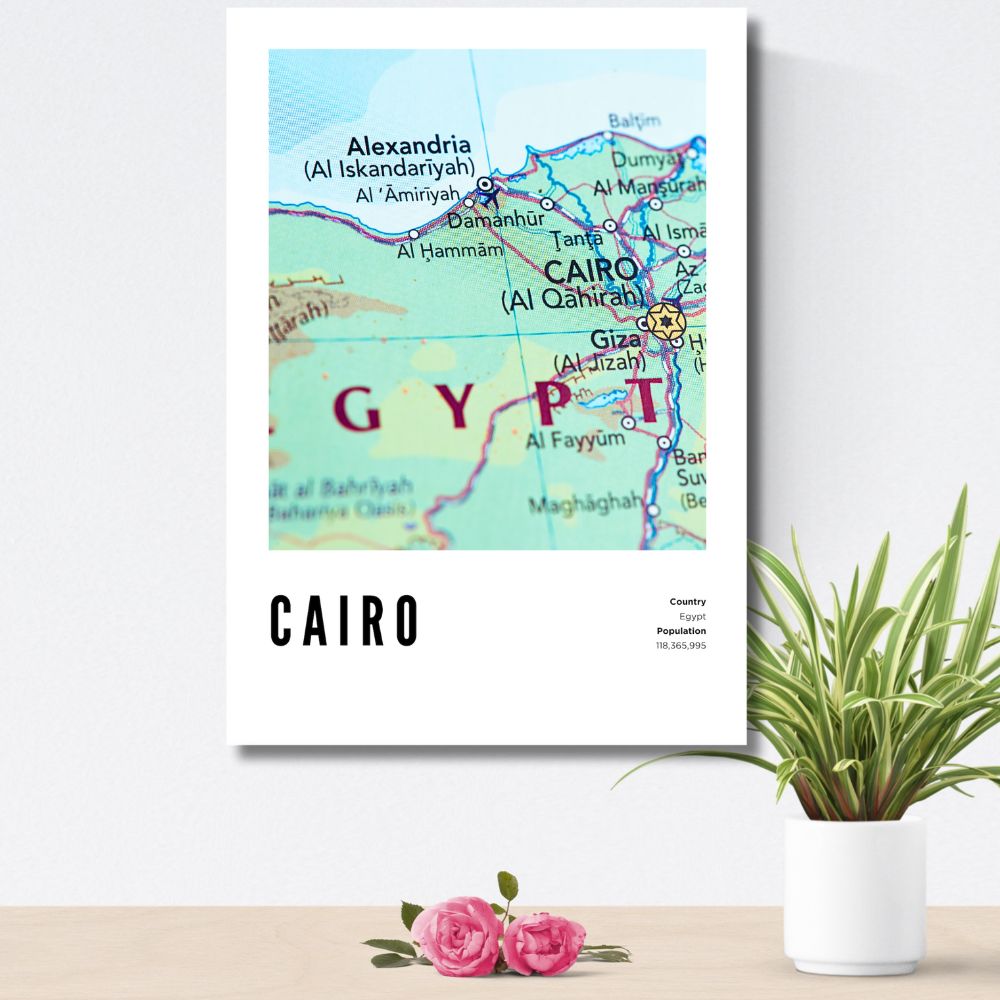 Cairo Map Poster