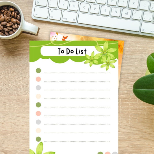 FRESH GREEN TO DO LIST A6 NOTEPAD