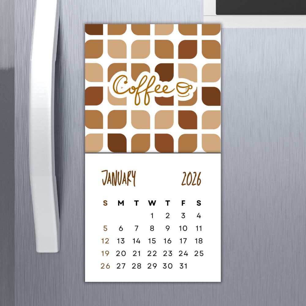 COFFEE TEAR-OFF CALENDAR 2026
