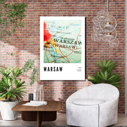 Warsaw Map Poster