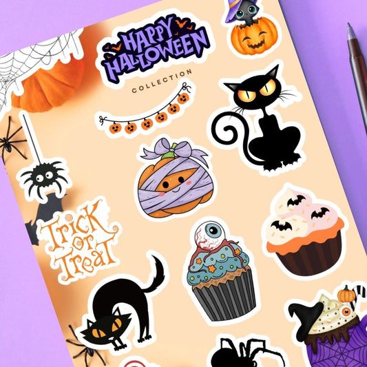 HAPPY HALLOWEEN STICKER SHEET