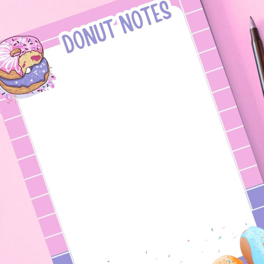 DONUT PERSONALISED A6 NOTEPAD