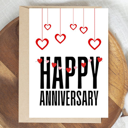 Hearts Anniversary Card