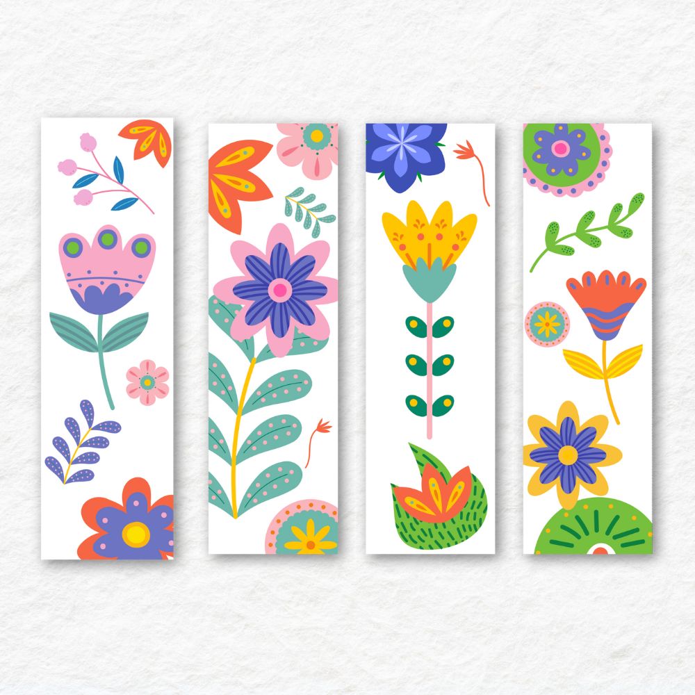 Summer Flower Bookmarks
