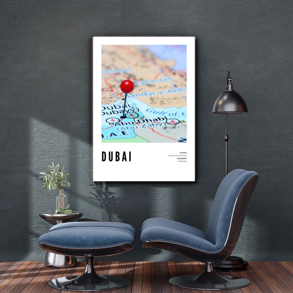 Dubai Map Poster