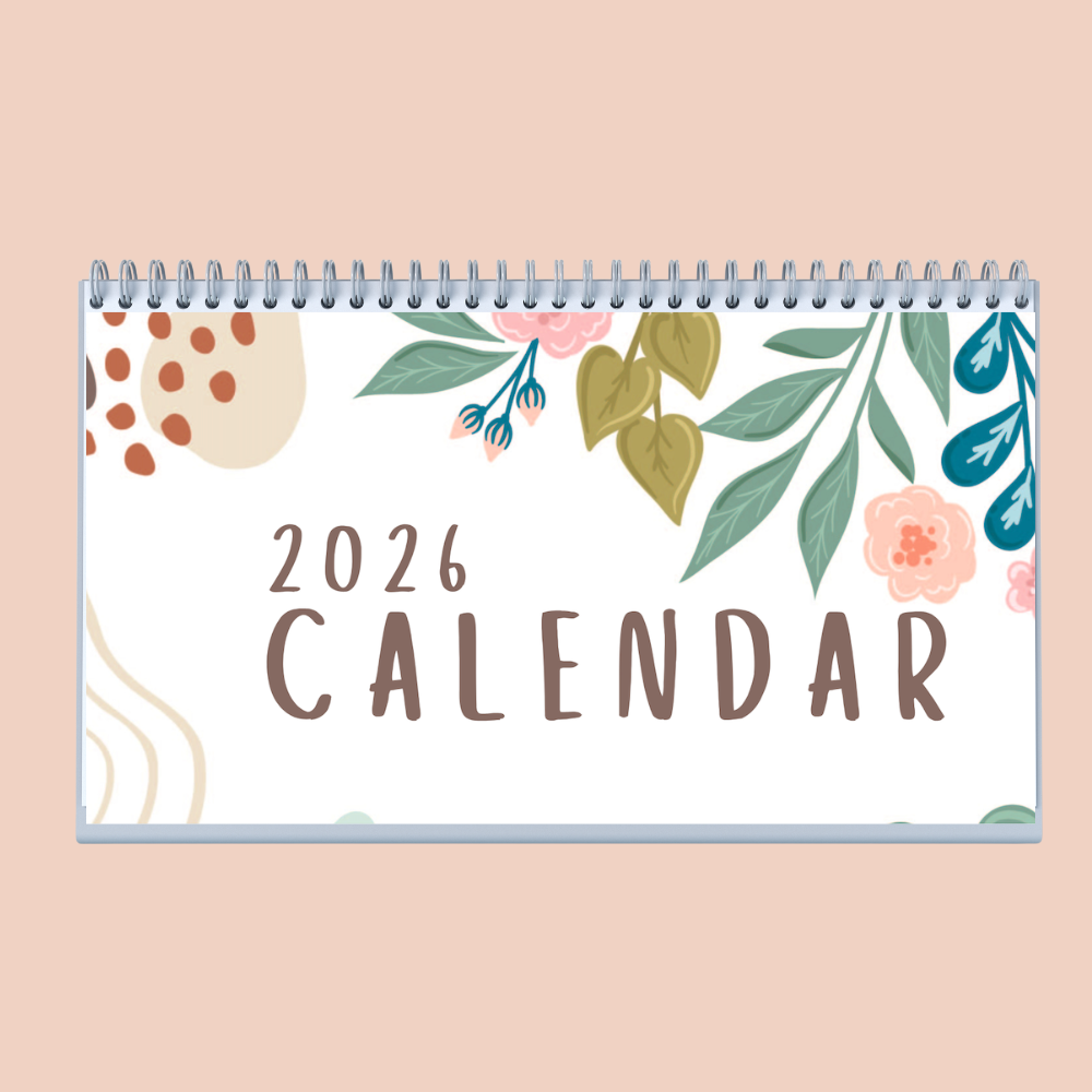 AESTHETIC DESK CALENDAR 2026