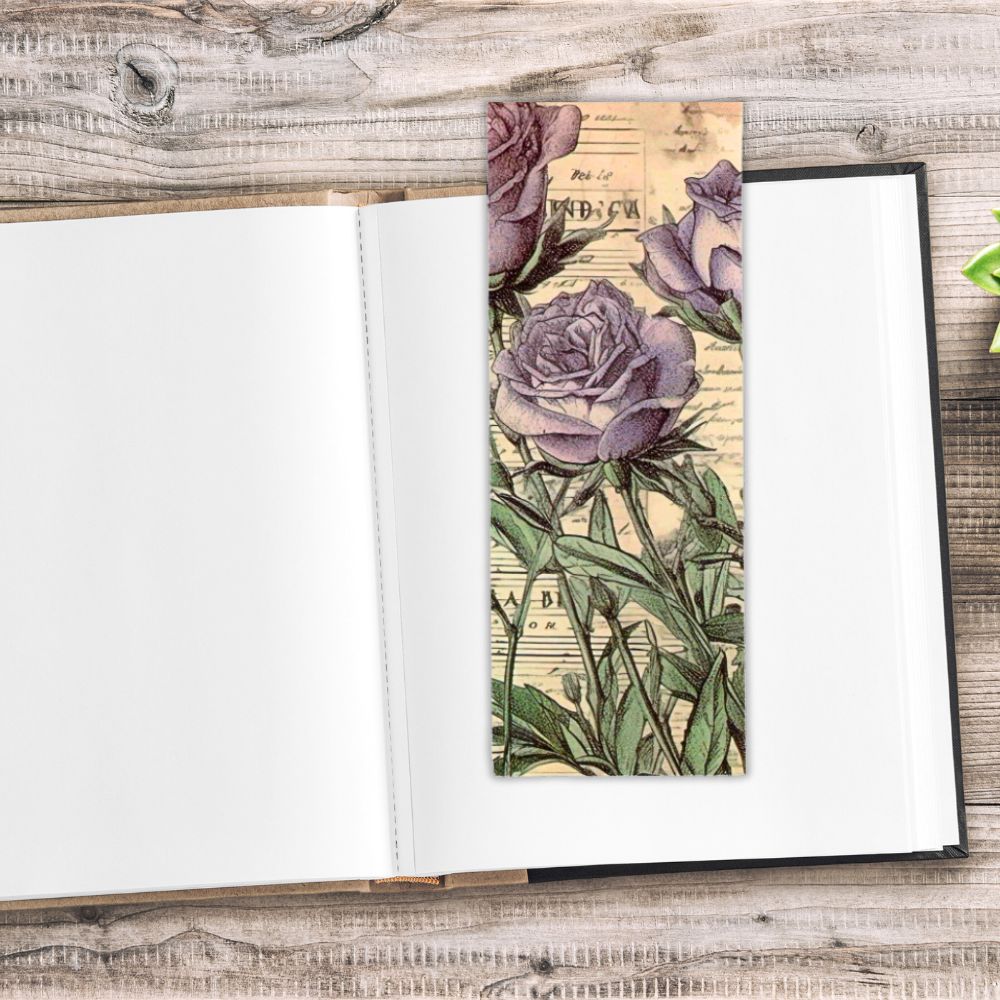 Wild Flower Vintage Bookmarks Set 3 featuring rustic floral designs, perfect for book lovers and gifts — ANEA stationery.