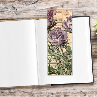 Wild Flower Vintage Bookmarks Set 3 featuring rustic floral designs, perfect for book lovers and gifts — ANEA stationery.