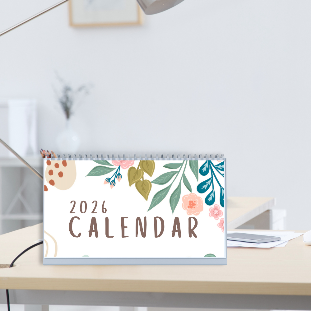 AESTHETIC DESK CALENDAR 2026