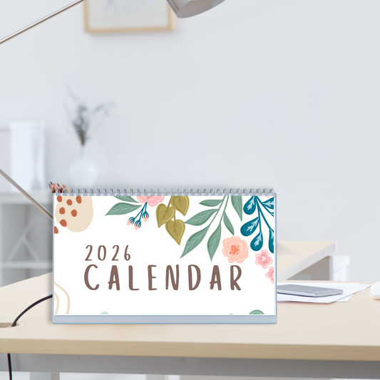AESTHETIC DESK CALENDAR 2026