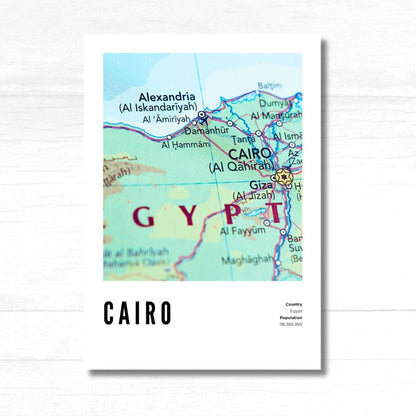 Cairo Map Poster