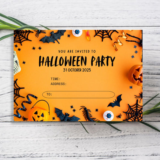 EYEBALL HALLOWEEN PARTY INVITATION