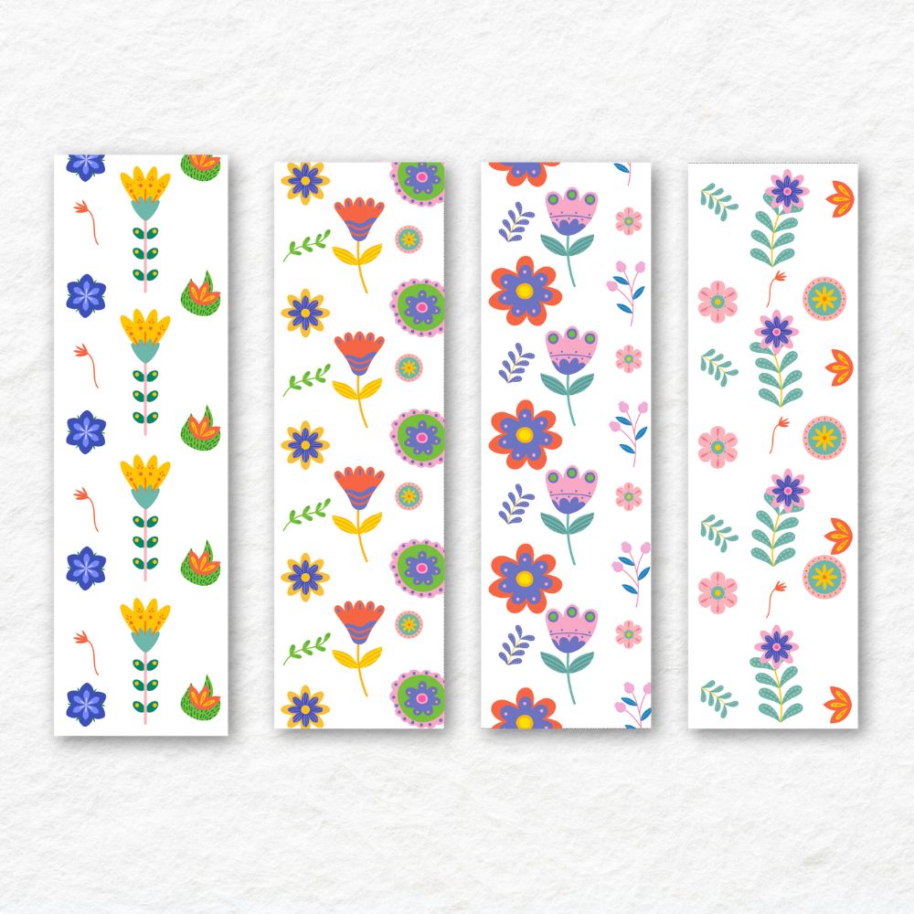 Summer Flower Bookmarks